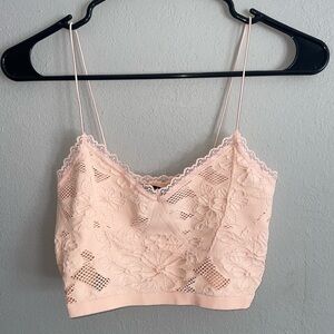 Lace Floral Crop Top cami bralette M/L